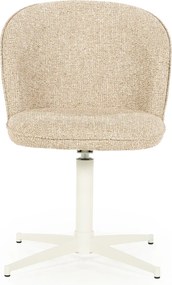 Eleonora Molly Draaibare Eetkamerstoel Taupe Met Beige Poten
