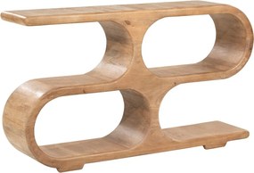 Open Kast Van Mango Hout Laag - 140x31x81cm.