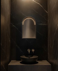 Hotbath &More inbouwnis met verlichting toogmodel 30x45x10cm tuscan bronze