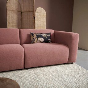 Rechte Bank Met Hocker Links Terracotta Roze