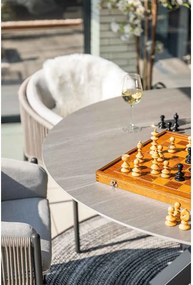 Garden Impressions Duuk tuintafel rond 150 cm - Napoli sand