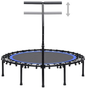 vidaXL Fitnesstrampoline met handgreep 122 cm