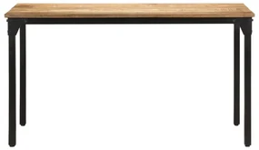 vidaXL Eettafel 140x70x76 cm ruw mangohout