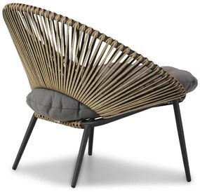Coco Valentina Lounge Chair Aluminium/Rope Taupe