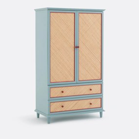 Kast 2 deuren van gevlochten rotan, SIDORE