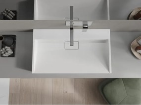 Mexen Ava opbouwwastafel van composiet B/O 80 x 46 cm, wit - 23018000