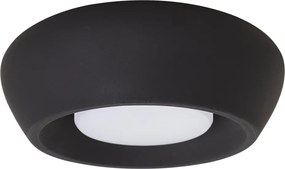 Moderne plafondlamp zwart rond - Concerto