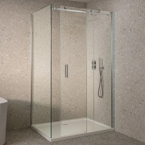 Saniclear Supreme profielset voor zijwand chroom