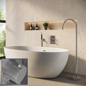 Saniclear Talpa Curved Pro inbouw badkraan met vrijstaande uitloop chroom