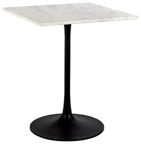 Richmond Interiors Carlten Restaurant Tafel Wit Marmer Vierkant - 65 X 65cm.