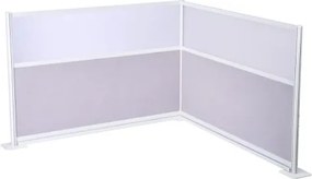 VEVOR scheidingswanden, privacyschermen, 2-pack, 72 x 48 inch, kamerverdelers, PET-werkplekscherm met acrylramen, vrijstaande vouwschermen, ideaal voor kantoor, bibliotheek, school