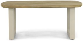 Dining Tuintafel rechthoekig 180 x 115 cm Aluminium/Teak Taupe Falcon/Talai