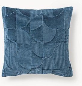 Geborduurde kussenhoes Verina met geometrisch patroon