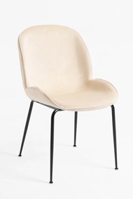 Bille Zwart Fluwelen Stoel