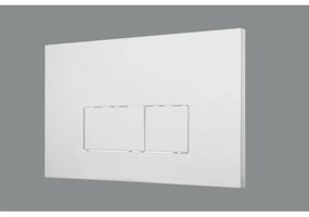 QeramiQ Push Bedieningsplaat met dualflush frontbediening voor Geberit UP320 inbouwreservoir ABS Rechthoek Glans Wit OUTLET