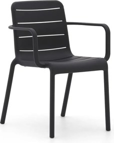 Dining tuinstoel | Forza Narni | Kunststof | Grijs | Stapelbaar | Kees Smit Tuinmeubelen