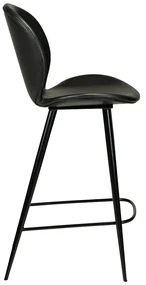 Dan-Form Cloud Lage Design Barkruk Zwart Kunstleer