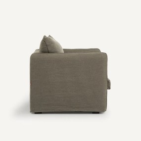 Fauteuil in dik stonewashed linnen, Neo Chiquito