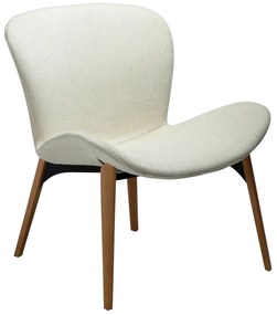 Dan-Form Paragon Fauteuil In Scandinavisch Design Wit Met Eiken