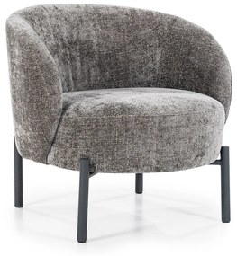 By-Boo Oasis Bruine Fauteuil Met Ronde Rugleuning