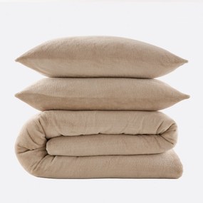 Vierkante kussensloop bedlinnenset, voor- en achterkant fleece