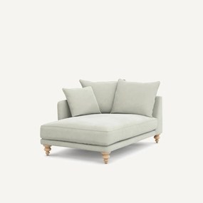 Longchair stonewashed fluweel, Lazare