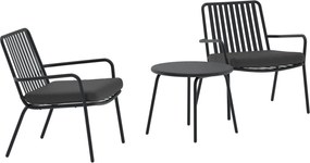 The Outsider Balkonset-tuur-3-delig-zwart-stoelen-tafel-50cm-the-outsider