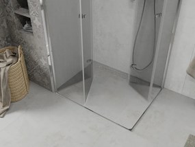 Mexen Lima Duo opvouwbare douchecabine 100 x 80 cm, transparant, chroom - 856-100-080-02-00