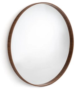 Ronde spiegel fineer notenhoutØ100 cm, Alaria