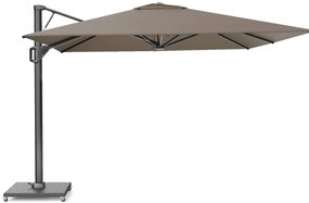 Zweefparasol 3.2x3.2m (excl.voet) Taupe-naturel-bruin Platinum Beaufort premium