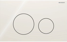 Geberit Sigma 40 bedieningspaneel round zandgrijs glas voor Sigma reservoirs 8cm (UP720) en 12cm (UP320)