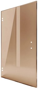 Saniclear Modern glazen douchedeur 70x200cm brons glas