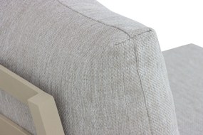 Loungeset 5 personen Aluminium/Teak Taupe Lifestyle Garden Furniture Vittoria