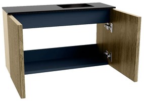 Mondiaz Joya 70cm toiletmeubel dusk met wastafel faye rechts zonder kraangat urban