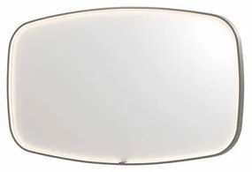 INK SP31 spiegel - 140x4x80cm contour in stalen kader incl dir LED - verwarming - color changing - dimbaar en schakelaar - geborsteld RVS 8409873