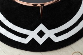 Tapijt HAMPTON Lux ROND zwart
