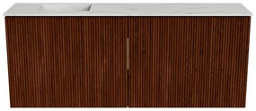 Mondiaz Joya DLux 100cm toiletmeubel ruby met wastafel faye links zonder kraangat opalo