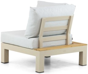 Loungeset 5 personen Aluminium/Teak Taupe Lifestyle Garden Furniture Vittoria