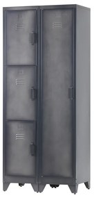 Woood Cas Smalle Lockerkast 3-deurs - 38x45.5x180cm.