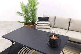 Sergio lounge dining set met stoel - Carbon/Desert - 3-delig rechts