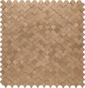 Zelfklevende Mozaïektegels Metaal | Visschub Koper | 28,8×29,8 cm | Keuken, Bad &amp; WC