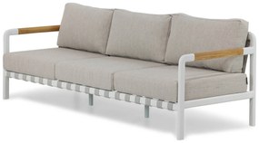 Stoel en Bank Loungeset 5 personen Aluminium Wit  Coco Avellino