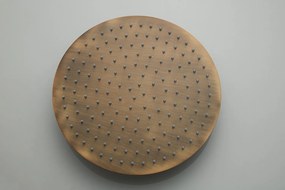 Saniclear Plus Curved inbouw regendouche met 30cm hoofddouche, plafondarm en glijstang verouderd messing