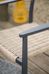 Garden Impressions Lily tuinstoel donker grijs - 4 stuks