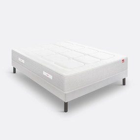 Ensemble matras met veren L'inoubliable + beddenbodem