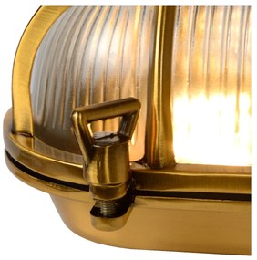 Lucide Dudley wandlamp 40W 20x14cm goud/messing