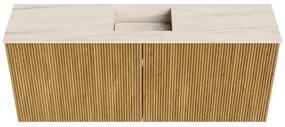 Mondiaz Joya DLux 100cm toiletmeubel oak met wastafel faye midden 1 kraangat meli