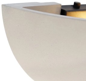 Industriële wandlamp beton halfrond - Chatou Retro E14 Binnenverlichting Lamp