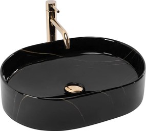 Opzetwastafel Rea Nadia 50 Black Stone