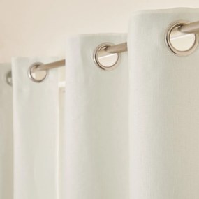 Verduisteringsgordijn van gewassen linnen, oogjes, Private